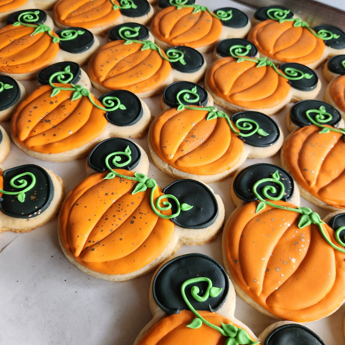 Pumpkin Ears Decorated Sugar Cookies
