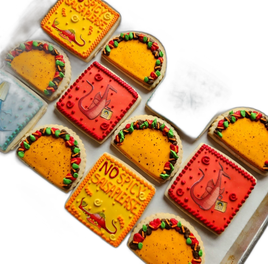 Taco Party Sugar Cookies