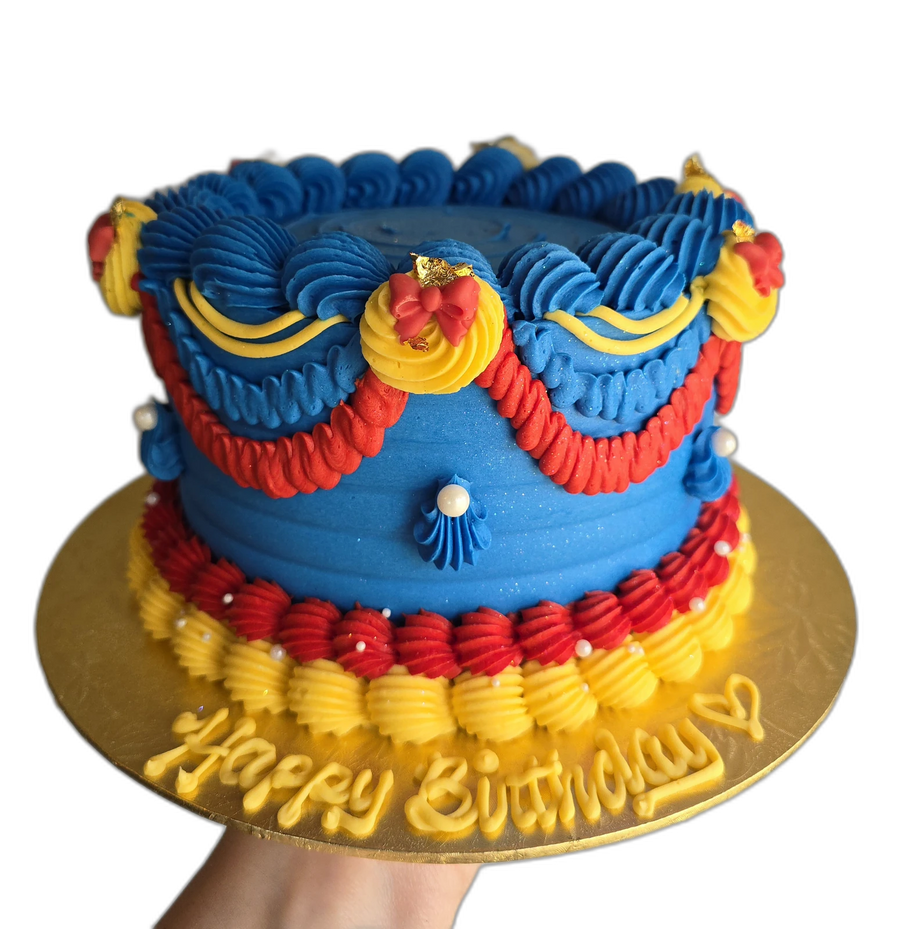 Decadent Frills Birthday Cake