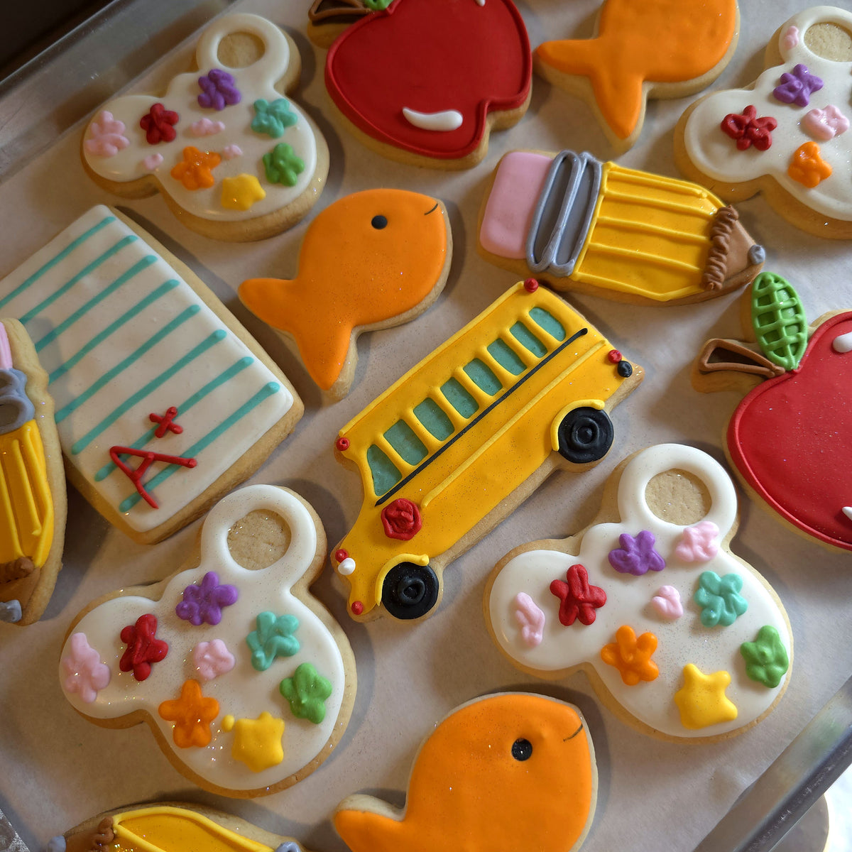 School Snacks Set : Decorated Sugar Cookies